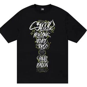 NWT Stussy Born x Raised Handstyles Tee - Black - XL